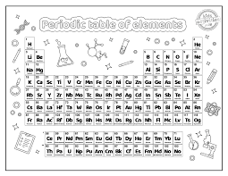 creative printable periodic table coloring pages kids activities blog