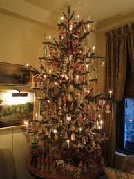 Living Room 7 Table Top Tree Filled With Antique German Glass Figural Ornaments And A Tabletop Christmas Tree German Christmas Decorations Victorian Christmas