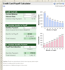 free credit card payoff calculator for excel