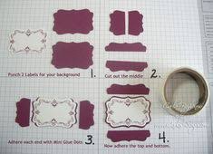 Super duper card paper punch tag shape 7cm x 5.5cm by woodware. 130 Punches In Card Making Ideas Card Making Punch Art Cards Punch Art