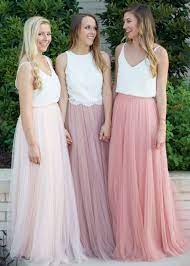 Robe rose cokctail mariage épaule. Designer Quality Tulle Bridesmaids Skirts By Revelry Are Only 125 They Come In Over 30 Colors A Tenue Demoiselle D Honneur Tenue Mariage Boheme Jupon Mariage