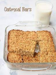 Baked Oatmeal Bars Recipe 3 Ingredient Baked Oatmeal Recipe No Bake Oatmeal Bars Oatmeal Bars Recipes Bars Recipes Healthy