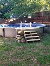 Above Ground Pool Fence With Gate Above Ground Pool Landscaping Diy Swimming Pool Pool Deck Plans