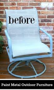 You Can Paint Metal Outdoor Patio Furniture It S Easy With A Good Quality S Painting Metal Outdoor Furniture Metal Outdoor Furniture Painted Outdoor Furniture