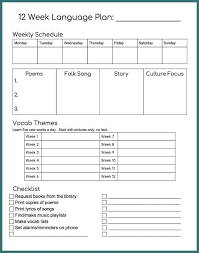 Use This Lesson Plan Template To Structure Your Spanish At Home Learning Lesson Plan Templates How To Plan Sunday School Lessons
