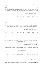 3254. APPROVAL, FINAL RESOLUTIONS FOR ROAD IMPROVEMENTS, TUS- CARAWAS,  MORROW, VINTON, MORGAN AND HOLMES COUNTIES. Department of