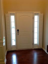 Entry Door Side Lights Mini Blinds Or