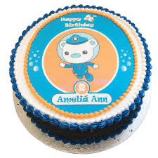 The octonauts colour pallet is bright and colourful, so it was quite easy to have fun with it. Octonauts Birthday Cake Flecks Cakes