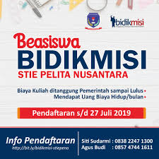 Sistem penyaluran bidikmisi home ristekdikti. Beasiswa Bidikmidi Stie Pena 2019 Stie Pena