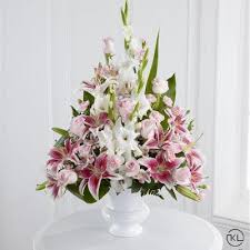 Maybe you would like to learn more about one of these? Pink Lily Rose And Gladioli Service Arrangement Funeral Flowers London