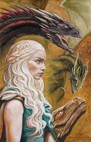 C Wilson Art Gamma Print Mother Of Dragons Queen Khaleesi Mother Of Dragons Wilson Art Daenerys Targaryen Art