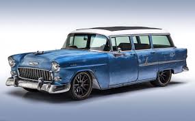 This 1955 Chevrolet Wagon Was In The Tmi Products Booth At S E M A A Couple Of Years Ago If You Aren T Familiar With In 2020 1955 Chevrolet Wagon Classic Cars Trucks