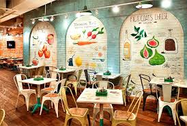Restaurant So Luxuriantly Adorned With Graffiti Buffet Restaurant Restaurant Decor Fast Food Restaurant