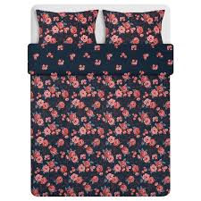 Backvicker Duvet Cover And Pillowcase S Dark Blue Flower Find It Here Ikea In 2020 Dark Blue Flowers Duvet Covers Quilt Cover