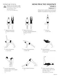Iyengar Yoga Institute Of New York Home Practice Sequence Level 1 Sequence 1 Iyengar Yoga Yoga Asanas Yoga Institute