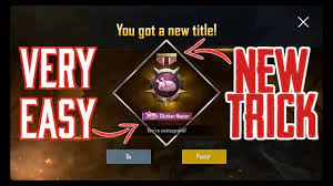 How To Achieve Chicken Master Title In Pubg Mobile Tips Tricks Youtube
