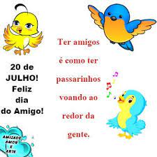 Maybe you would like to learn more about one of these? 20 De Julho Feliz Dia Do Amigo Amizade Amor E Arte Facebook