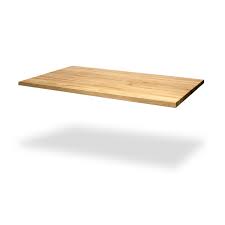 Top support in plywood and surface in tempered glass. Rectangular Dining Table Top Michigan Maple Block