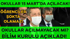 Öğretim döneminin 25 ocak 2021'de başlayan yarı yıl tatili, 15 şubat'ta sona erdi. Okullar 15 Mart Da Acilacak Flas Bilim Kurulu Acikladi Okullar Acilacak Mi Okullar Ne Zaman Youtube