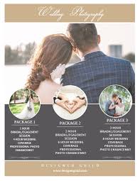Wedding Service Flyer Template Design Photography Flyer Promotional Design Wedding Photography Marketing