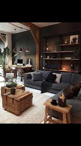 Pin By Engin Ciftci On Color Pallets Masculine Living Rooms Industrial Decor Living Room House Interior