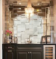 Wet Bar W Mirrored Tile Wall Bars For Home Mirror Tile Backsplash Wet Bar