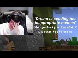 Dream Getting Excited By Sending Feet Pics To George Stream Highlights Youtube You can also upload and share your favorite dream team minecraft wallpapers. dream getting excited by sending feet