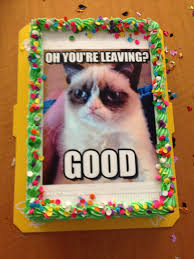 Grump Cat Goodbye Cake Farewell Cake Goodbye Cake Going Away Cakes