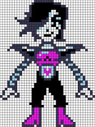 Overworld Sprite Von Mettaton Ex Mit Einem Gitter Zum Einfachen Kopieren Diy Fur Beste Pixelart Vorlagen Selber Malen Pixel Kunst