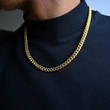 ﻿ white gold plated mens cz miami cuban link chain. Gold Miami Cuban Link Chain 8mm In Yellow Gold Pres