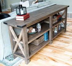 This video is a diy for building a thin, long table that fits perfectly behind your couch. 15 Stylish Ways To Make The Most Of Behind Sofa Table