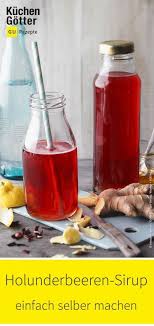 Holunderbeerensirup Rezept Rezepte Holunder Holunderbeeren