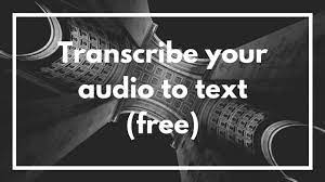 Transcription is done automatically with use of ai. Transcribe Audio To Text Free Youtube