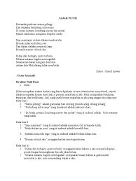 Harum rambutmu mengalun bergelut senda. Sajak Putih Pdf