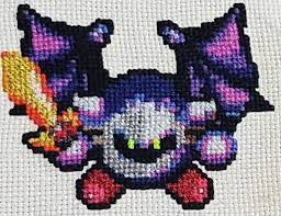 Communication about embroidery on various topics. Meta Knight Kirby Cross Stitch Meta Knight Character