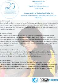 Partners and lawyers in arc have all been involved in a plethora of cases for local and international clients, involving complex, novel and dynamic issues of shearn delamore & co. Human Rights In Thailand And Malaysia The Case Of The Ahmadis Refugees In Thailand And Malaysia Cap Freedom Of Conscience