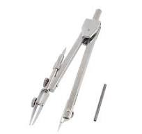 Amazon.com: Qtqgoitem 17.5cm Max Radius Metal Compass Dividers w Pencil  Lead Refill (Model: 5c5 de2 cfe 9a8 e79) : Office Products