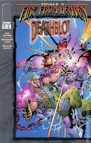 Comic Books In Fire From Heaven Art by tomm coker and troy hubbs. comic books in fire from heaven