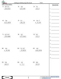 Comparing Decimals Worksheet 5th Grade Pin On Worksheet In 2020 Subtracting Decimals Subtracting Decimals Worksheet Decimals Addition