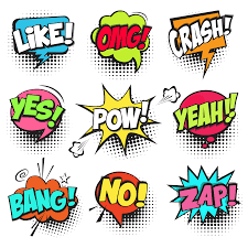Text Bubbles Burbujas De Texto Pop Art Comic Cartoon Styles Pop Art
