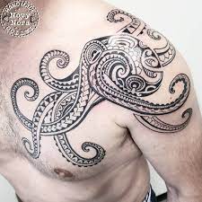 An octopus tattoo symbolizes complexity, diversity, mystery, vision, intelligence, illusion, variability, and insight. Novytattoo Handmade On Twitter Octopus Polynesian Art Tattoo Tattooart Polynesiantattoo Polynesian Polynesianart Carpi Handmadetattoostudio Fattoamano Octopus Octopustattoo Mantattoo Https T Co Wlrq7vyp5x