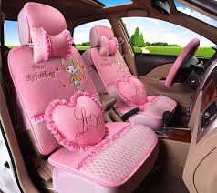 Otomobil Tedarik Dort Sezon Kadin Araba Koltuk Kilifi Yastik 5 Adet Set Kizlar Lady Dantel Sevimli Karikatur Araba Koltugu Kapaklari Modaeffect Org