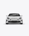 Download Alpine A110 Mockup Front View In Vehicle Mockups On Yellow Images Object Mockups PSD Mockup Templates