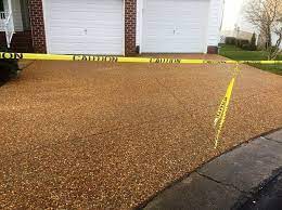 Sealer kings has been providing ashpalt sealing services since 1999. Exposed Aggregate Driveway Replaces Unattractive Amosite Asphalt Networx