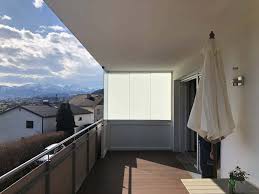 Dauertiefpreise✓ sorgen sie für sofortigen sichtschutz mit einer passenden balkonbespannung! Balkonverglasung Als Seitlicher Sichtschutz Fenster Schmidinger