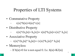 Properties Of Lti Systems Ppt Download
