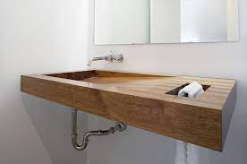 Buy wooden bathroom sinks and get the best deals at the lowest prices on ebay! Bathroom Design Idea Install A Wood Sink For A Natural Touch