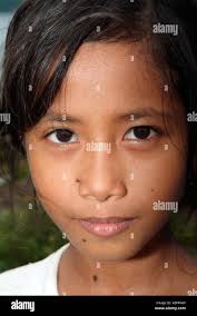 Young indonesian girl smiling, Manado, North Sulawesi Stock Photo