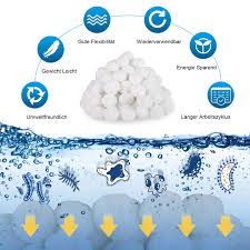 Vtarcza Filterballe 700g Filter Balls Ersetzen 25 Kg Filtersand Pool Filterballe Fur Schwimmbad Filterpumpe Aquarium Sand Schwimmbader Umweltfreundlich Pool