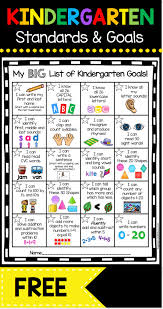 Kindergarten Goal Chart Freebie Keeping My Kiddo Busy Kindergarten Goals Kindergarten Skills Kindergarten Learning